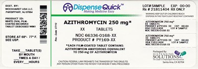 Ndc 66336-0168-xx (Ndc 66336 0168 Xx      Wockhardt Usa)